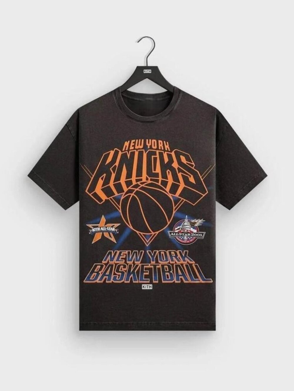 Kith All Star New York Knicks T Shirt Black Orange L